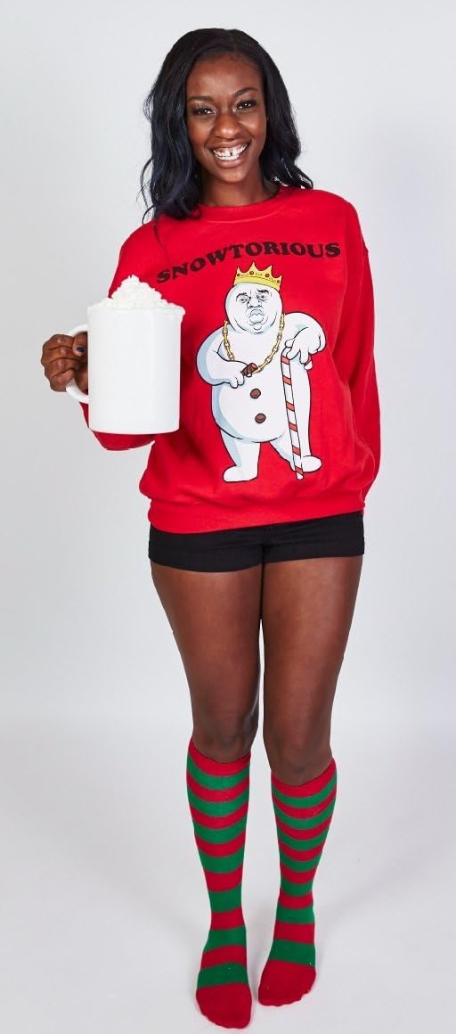 Funny Snowtorious Christmas Sweatshirt for Men and Women
