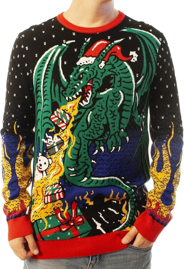 Reindeer Knitted Ugly Christmas Sweater for Couples