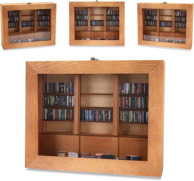 Handmade Mini Library Decor - Anxiety Relief Desk Shake Decor