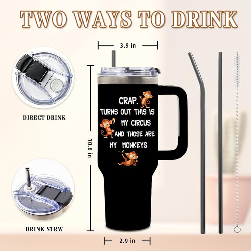 Funny Birthday Tumbler for Mom - 