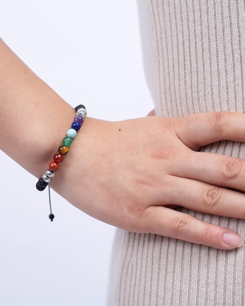 Chakra Healing Bracelet Set for Stress Relief and Meditation
