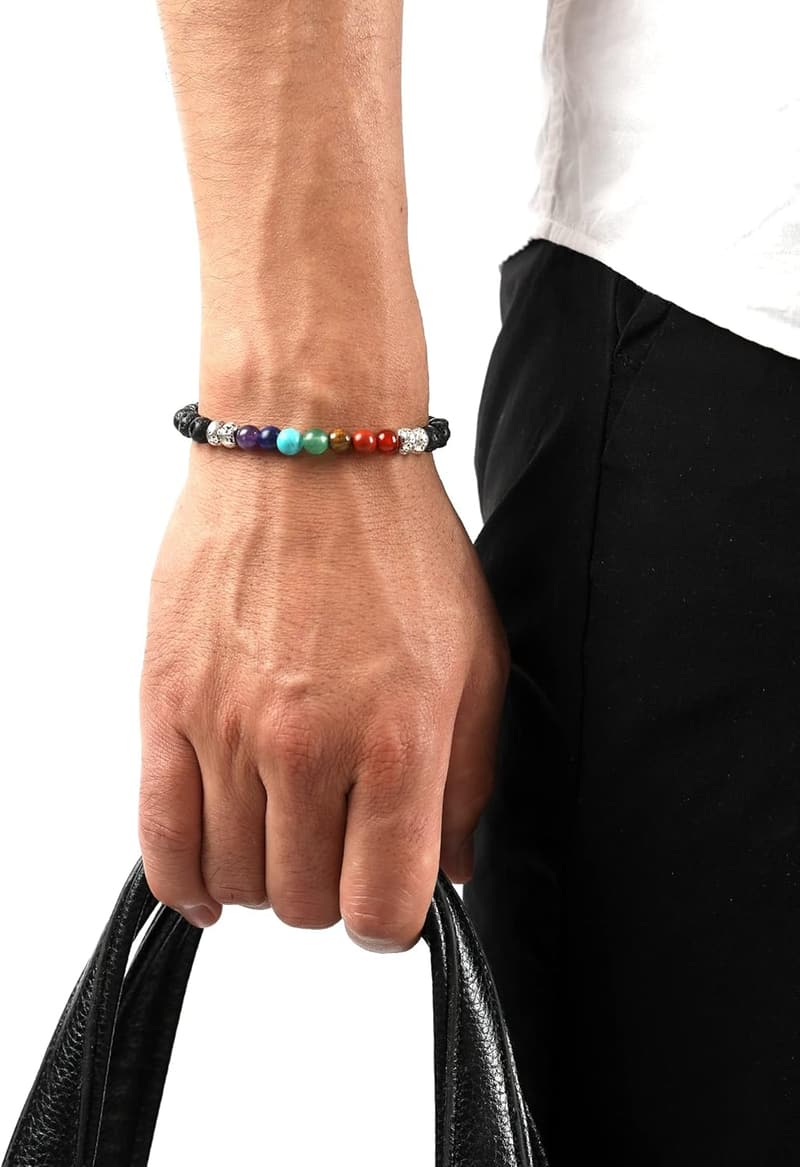 Chakra Healing Bracelet Set for Stress Relief and Meditation