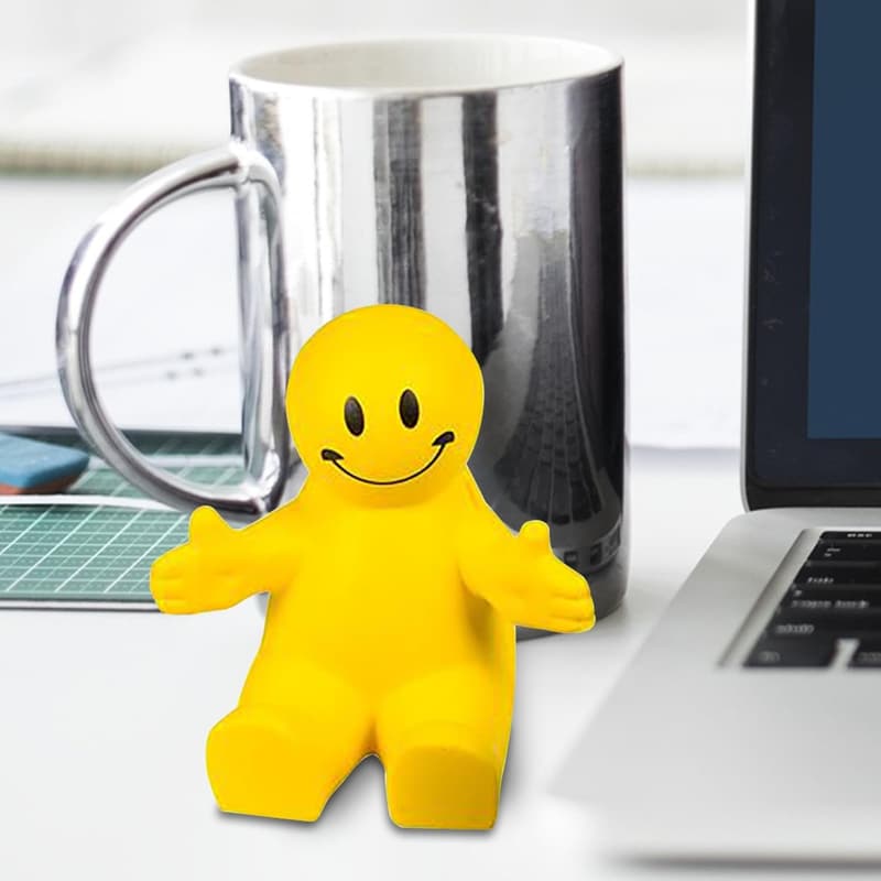 Squeezable Smile Phone Holder - 3 Pack Desk Stands & Stress Relief