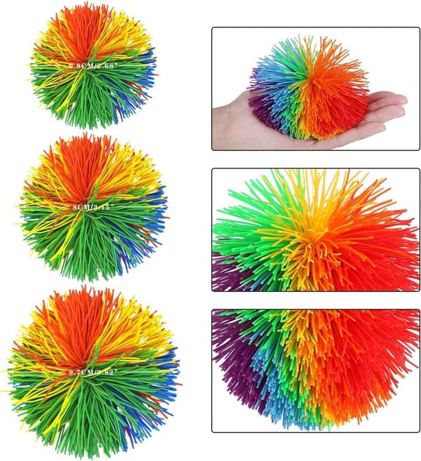 Sensory Fidget Balls - 12 Pack Latex-Free Silicone Stress Toys