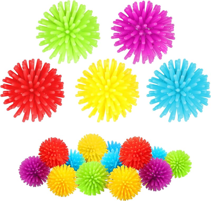 Mini Spiky Hedge Balls - Soft Sensory Toys for Teens and Adults