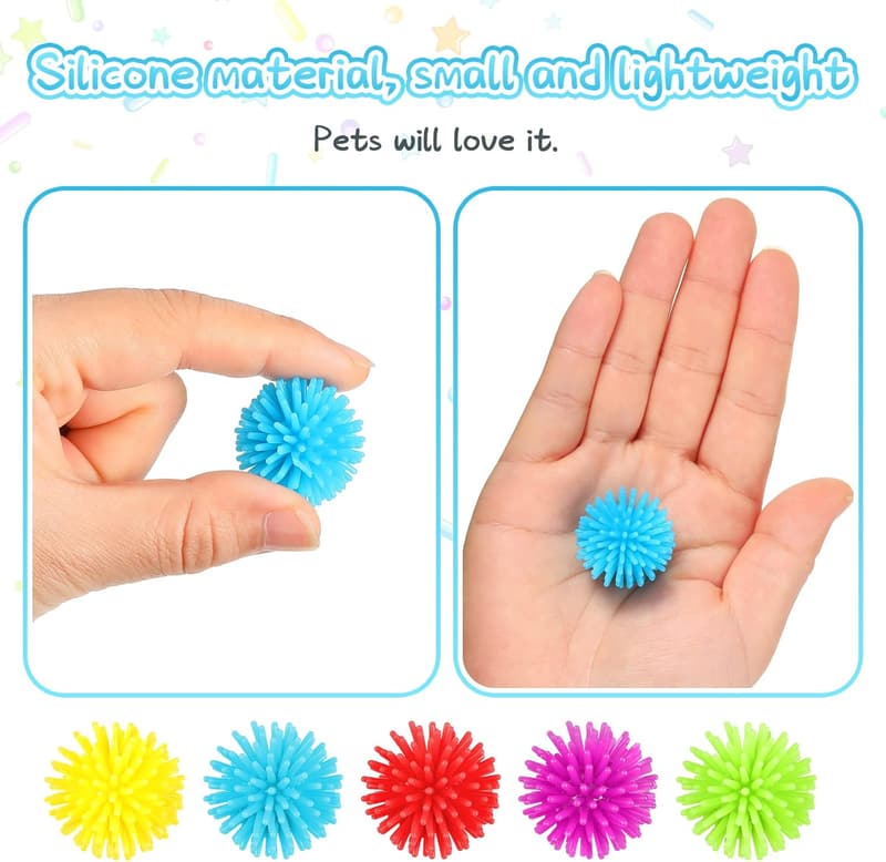 Mini Spiky Hedge Balls - Soft Sensory Toys for Teens and Adults