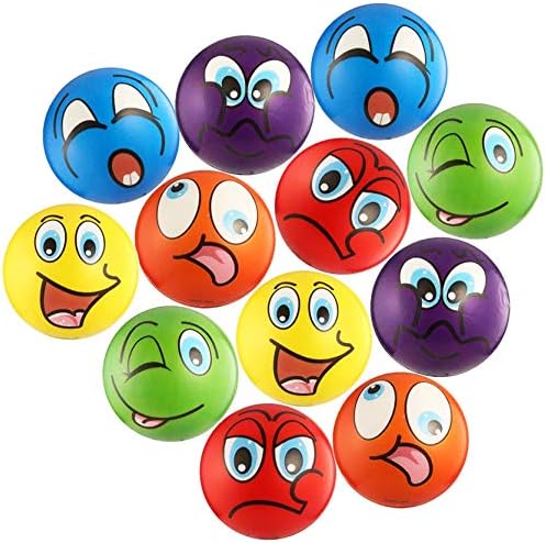 Stress Relief Squeeze Balls - 12 Party Favor Toys (2.5