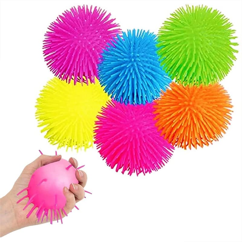Set of 6 Rhode Island Novelty 5-Inch Puffer Balls