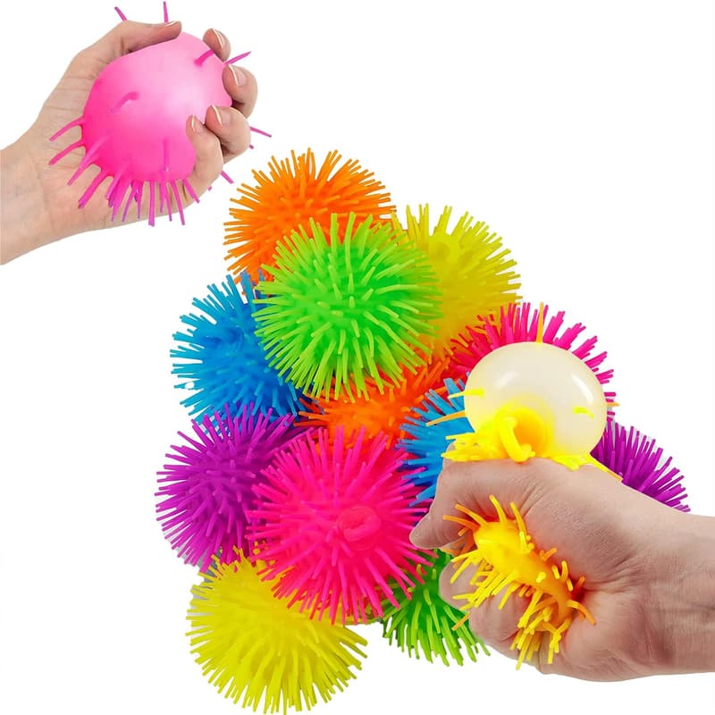 Set of 6 Rhode Island Novelty 5-Inch Puffer Balls
