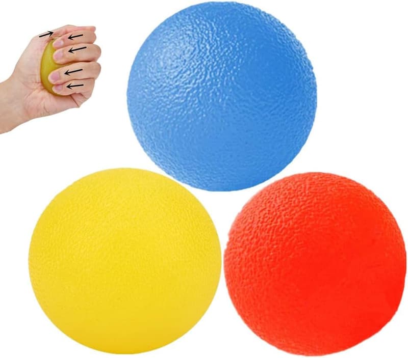 Hand Exercise Balls Set – 3 Resistance Levels for Therapy and Strength