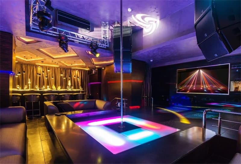 Nightclub Dance Pole Backdrop - 7x5ft Photography Prop