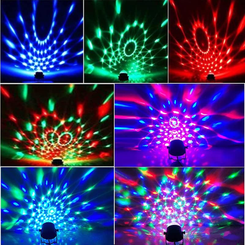 LED Mini Disco Ball Projector with Remote Control - 7 Colors