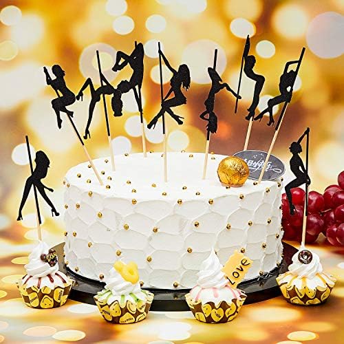 Bachelor Party Cupcake Toppers - 60 Dancing Girl Picks