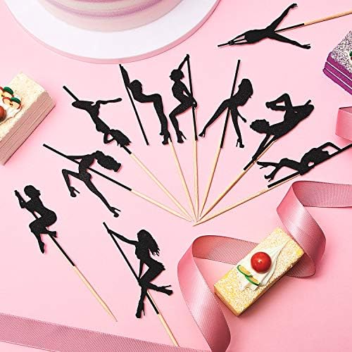 Bachelor Party Cupcake Toppers - 60 Dancing Girl Picks
