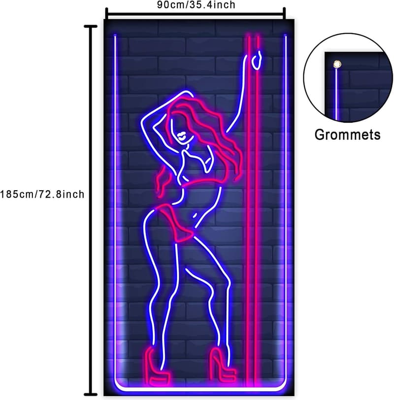 Pole Dancing Theme Banner for Bachelorette Party Decor