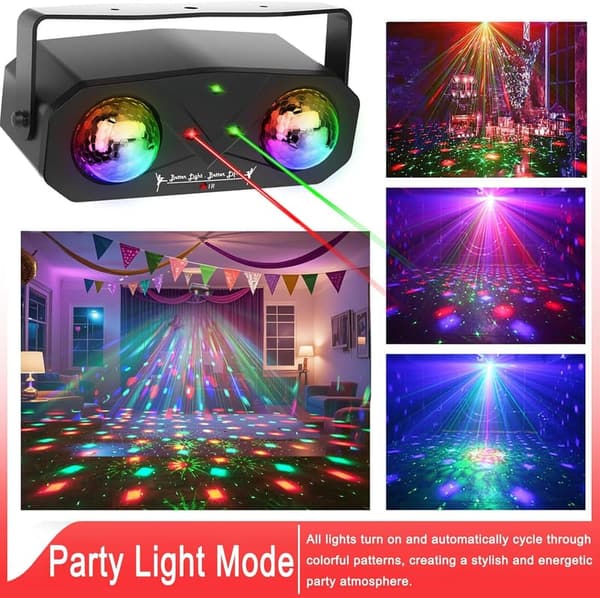 5-in-1 Star Projector & Strobe Light for Parties and Events
