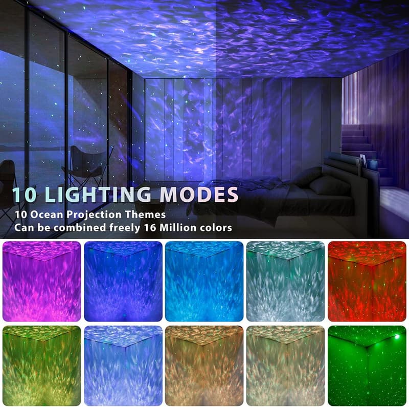 Galaxy Star Projector Light with Bluetooth Speaker & Remote Control