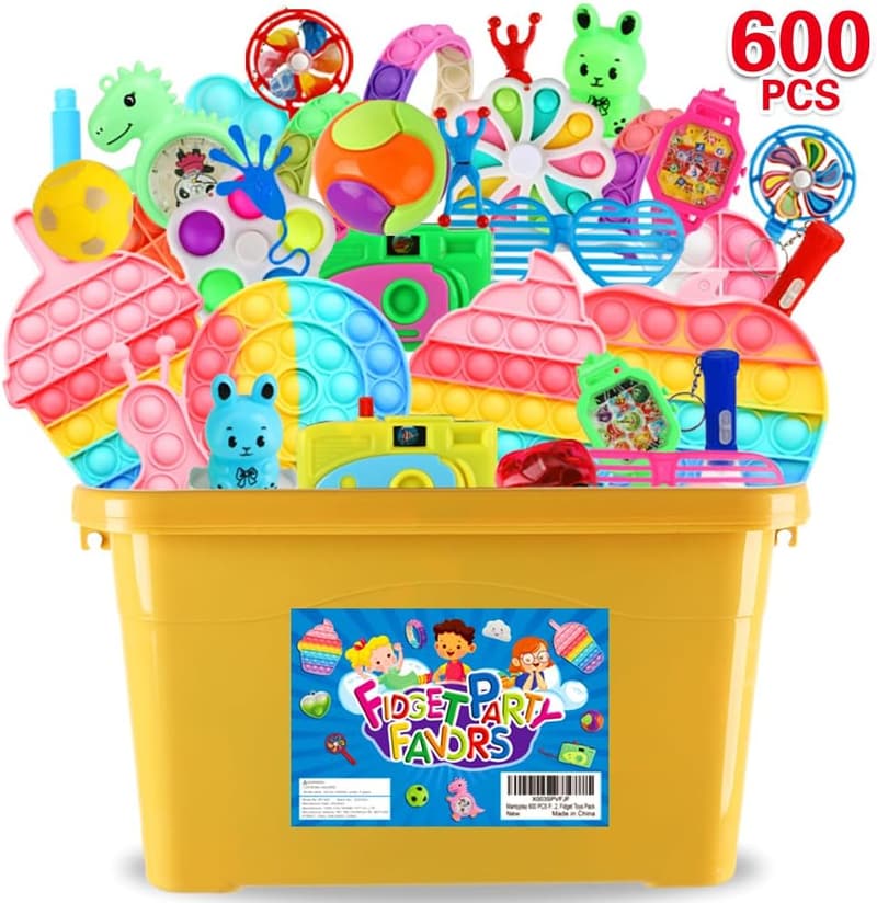 Fidget Toys Set for Kids 8-12 | 600 Pack Party Favors