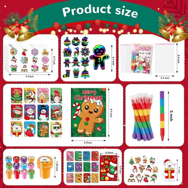 Gingerbread Coloring Books - Christmas Party Favors for Kids