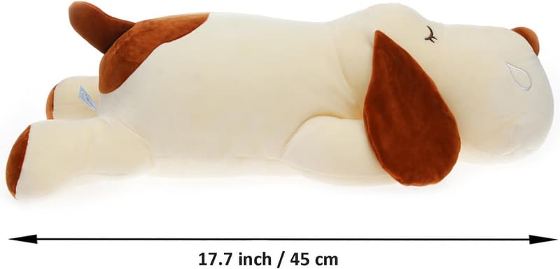 Dog Plush Body Pillow Toy - 17.7 Inch Soft Stuffed Animal Gift
