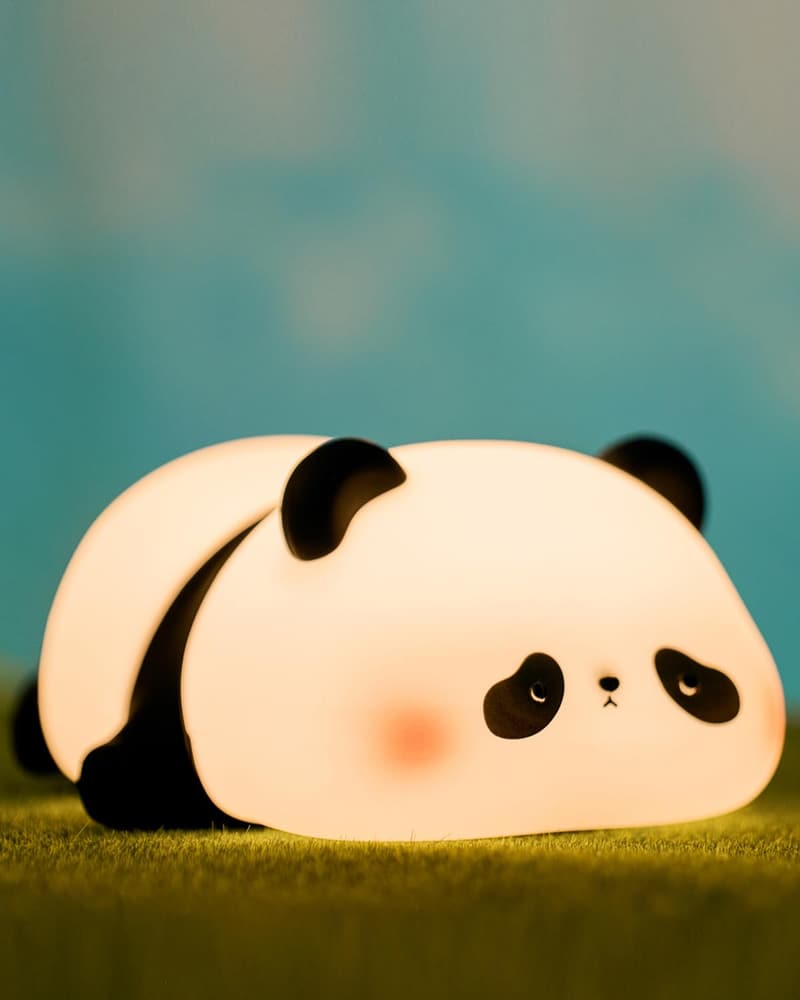 Cute Panda LED Night Light - Dimmable Silicone Nursery Lamp