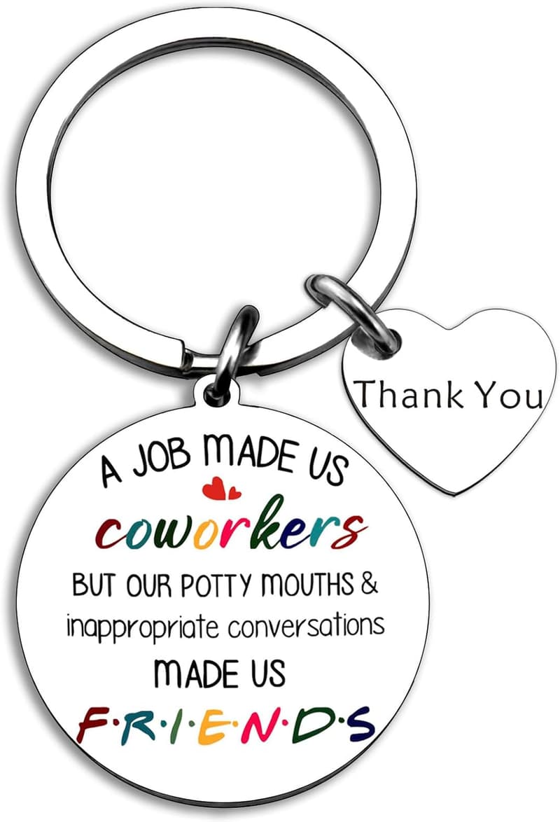 Appreciation Keychain for Coworkers and Friends