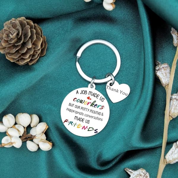 Appreciation Keychain for Coworkers and Friends