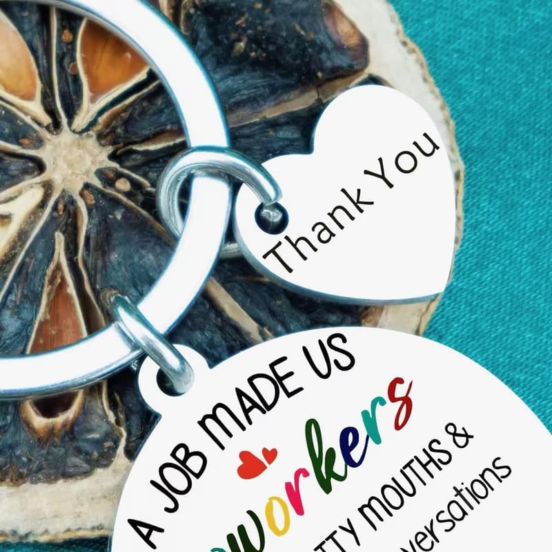 Appreciation Keychain for Coworkers and Friends