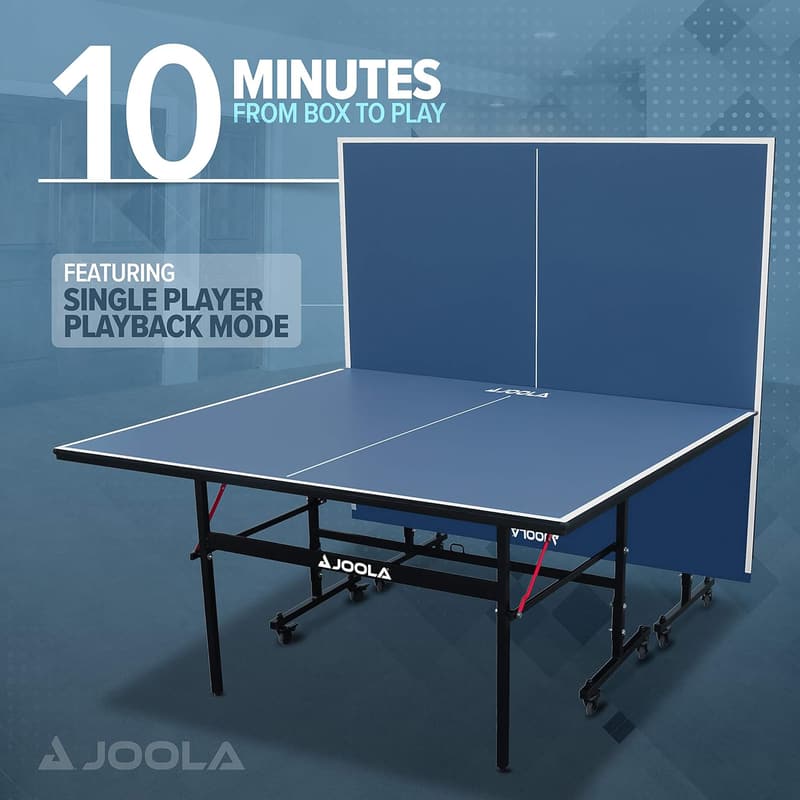 JOOLA Inside Indoor Ping Pong Table with Quick Clamp Net