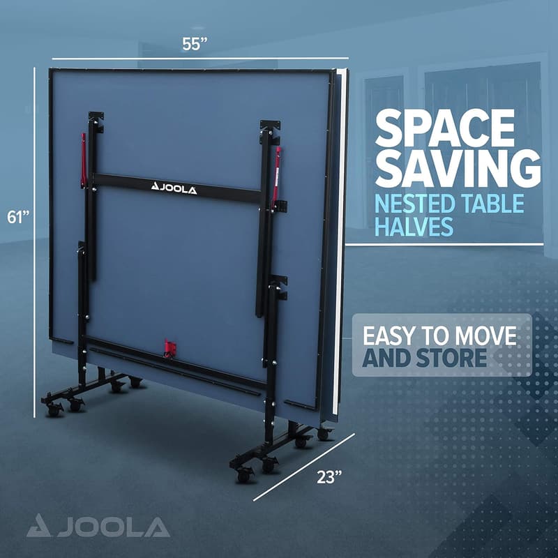 JOOLA Inside Indoor Ping Pong Table with Quick Clamp Net