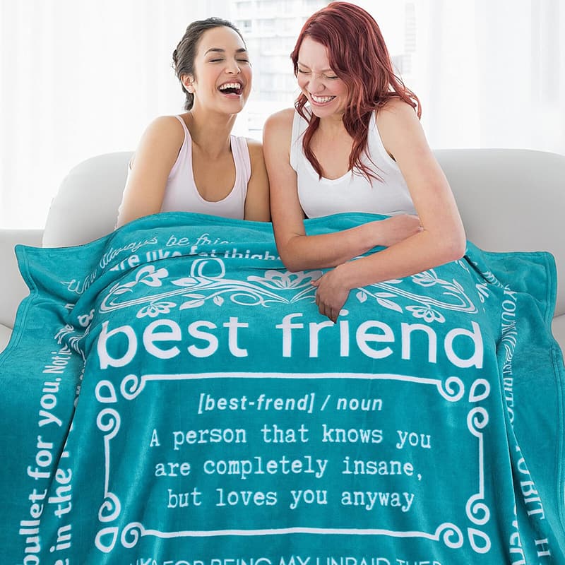 Funny Best Friend Blanket - Sarcastic Gift for Women