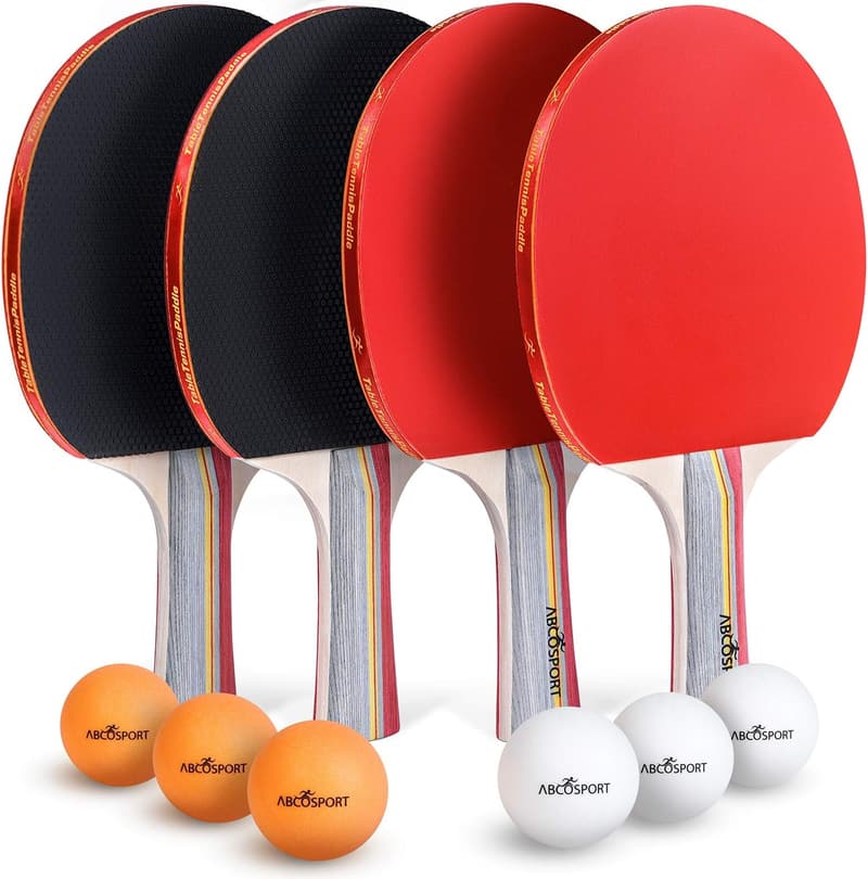 Table Tennis Set - Durable Paddles and Balls for Home and Tournaments