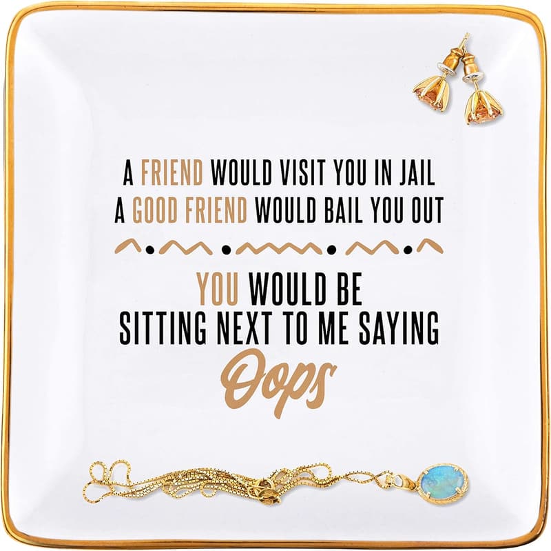 Best Friend Birthday Gift - Friendship Jewelry Dish