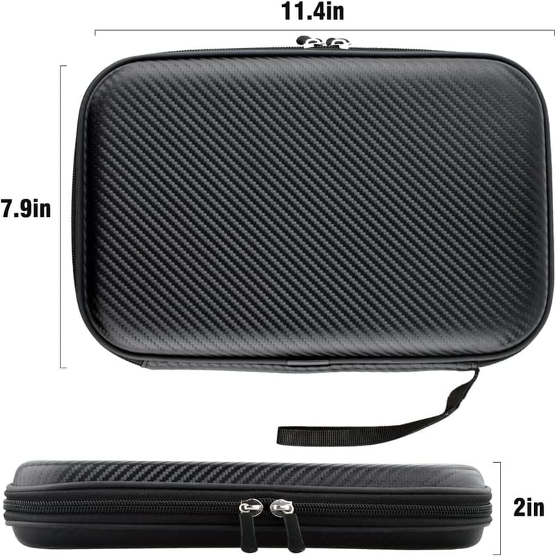 Table Tennis Paddle Case - Hard Shell for 2 Paddles & Balls