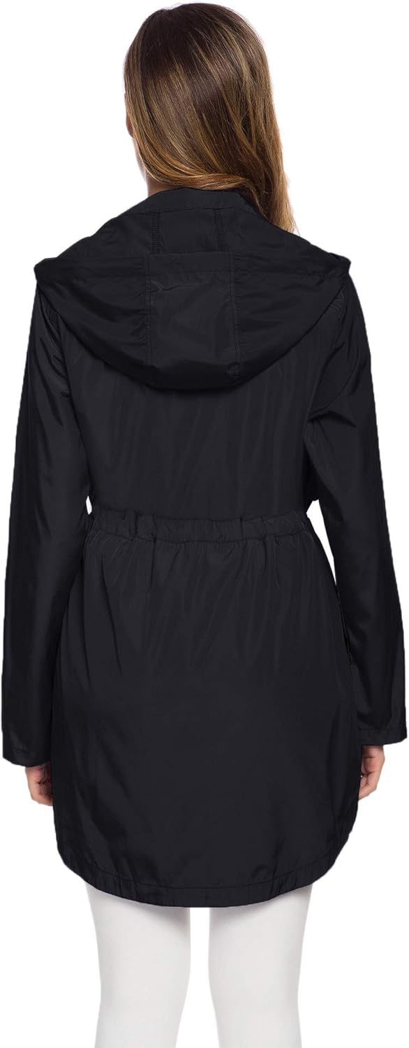 Lightweight Waterproof Hooded Raincoat for Women