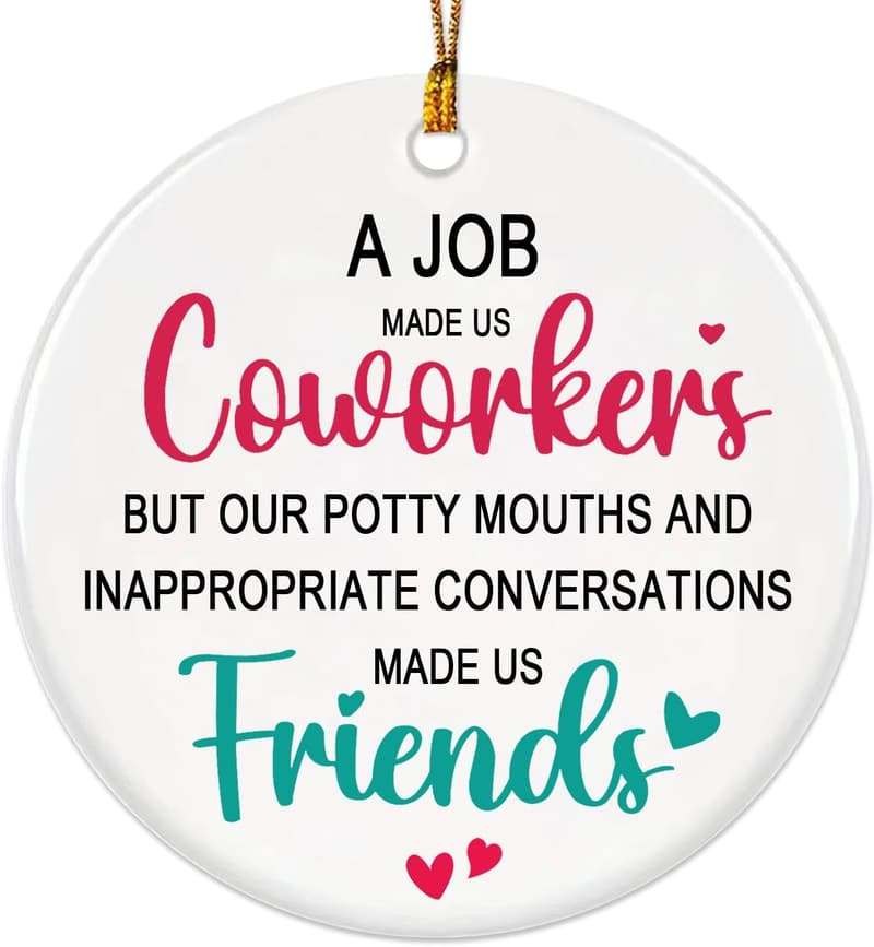 Funny 2025 Coworker Ornament – Gifts for Work Friends