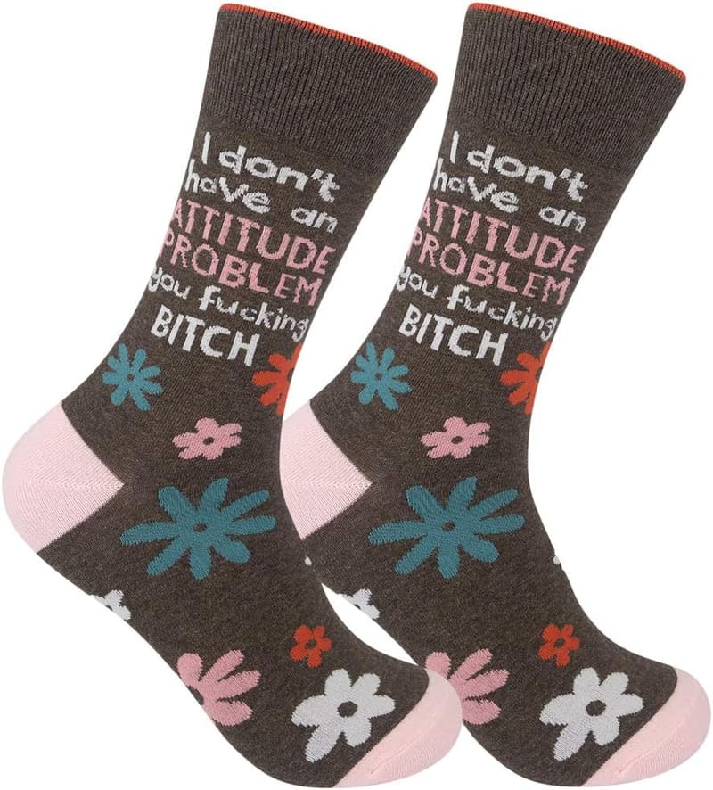Funny Novelty Socks with Sayings for Men & Women