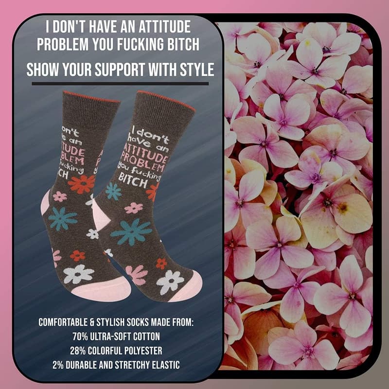 Funny Novelty Socks with Sayings for Men & Women