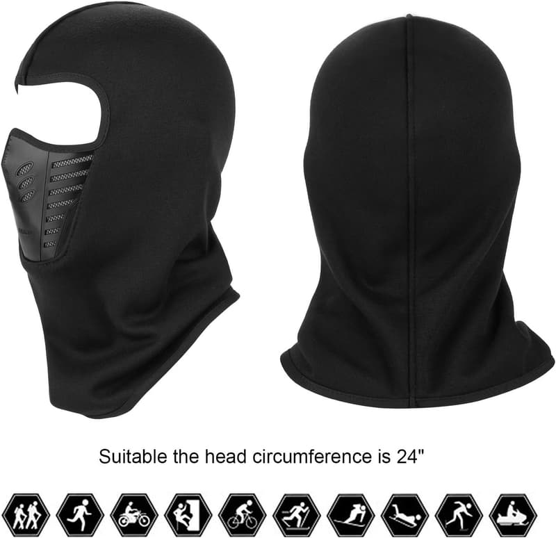 Winter Fleece Balaclava Ski Mask for Men & Women