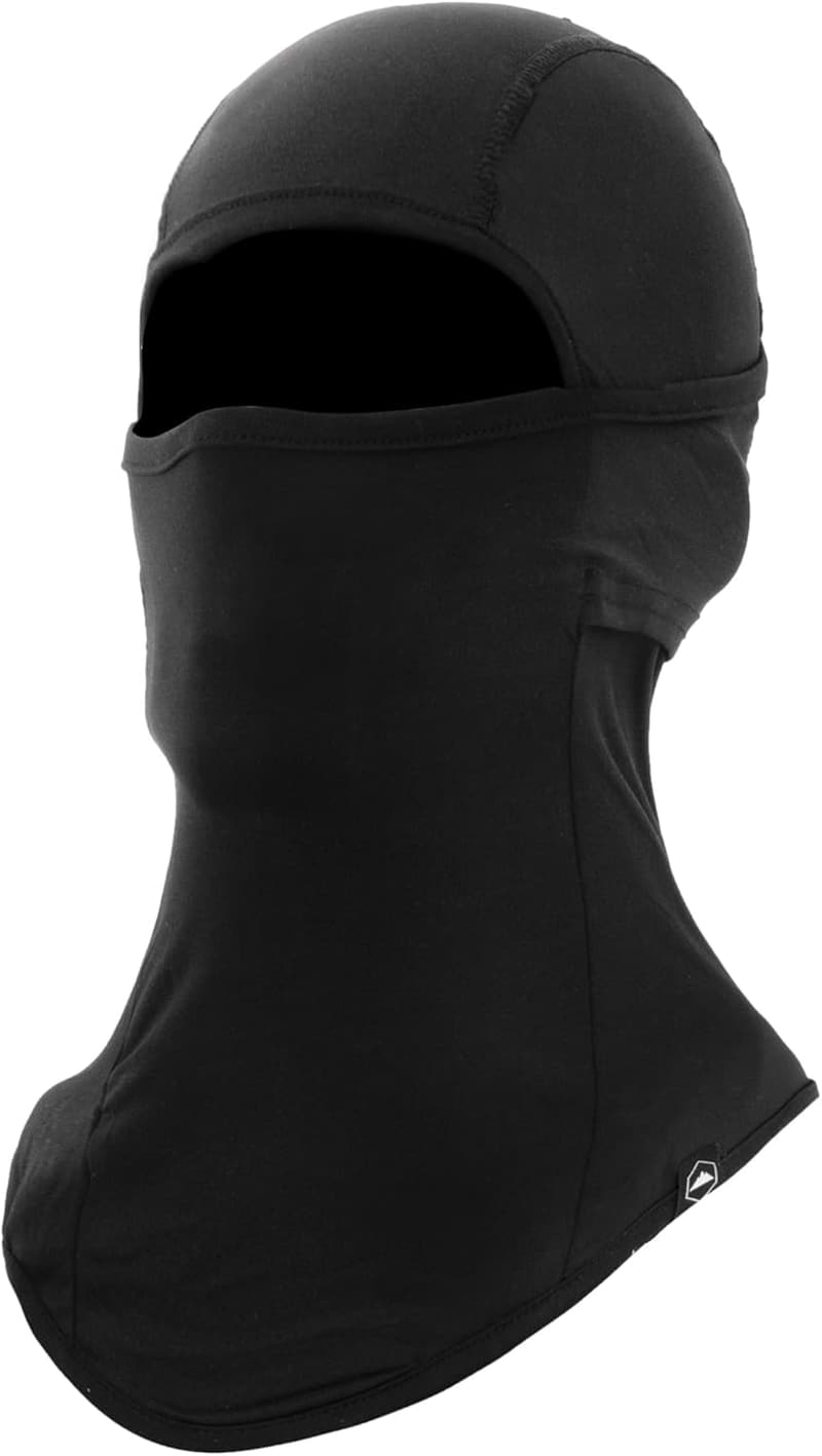 Black Balaclava Face Mask for Men & Women - Summer Use