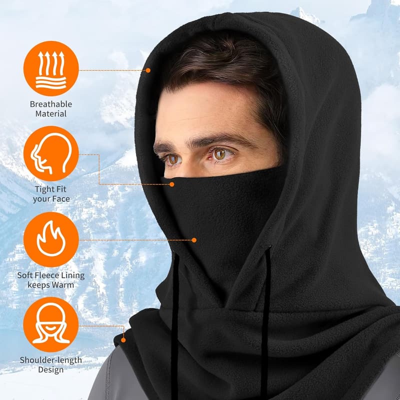 Full Winter Ski Mask for Men and Women - Breathable Balaclava