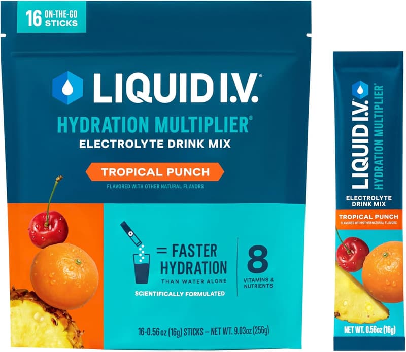 Tropical Punch Hydration Multiplier | Electrolyte Drink Mix (16 Servings)