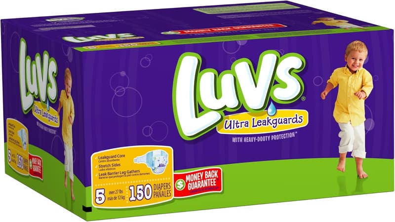 Size 5 Luvs Diapers - 80 Count Pack