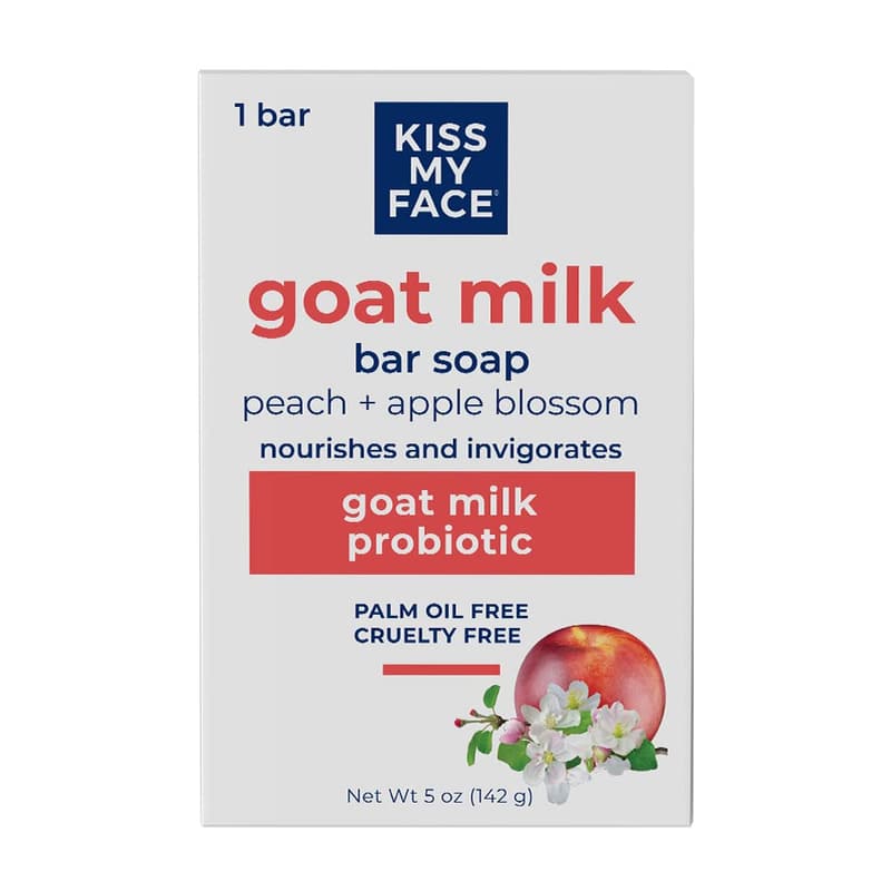 Probiotic Goat Milk Soap Bar with Peach & Apple Blossom