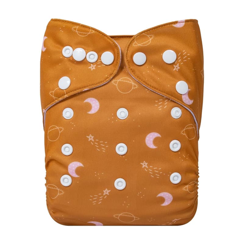 Adjustable Cloth Diaper for Babies with 2 Inserts - One Size