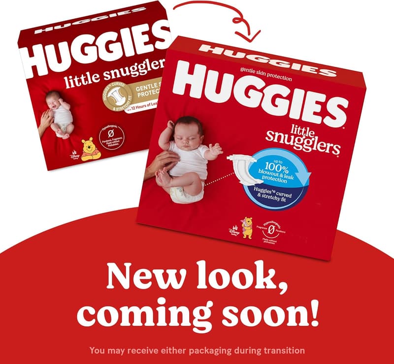 Huggies Little Snugglers Newborn Diapers, Size Newborn, 144 Count