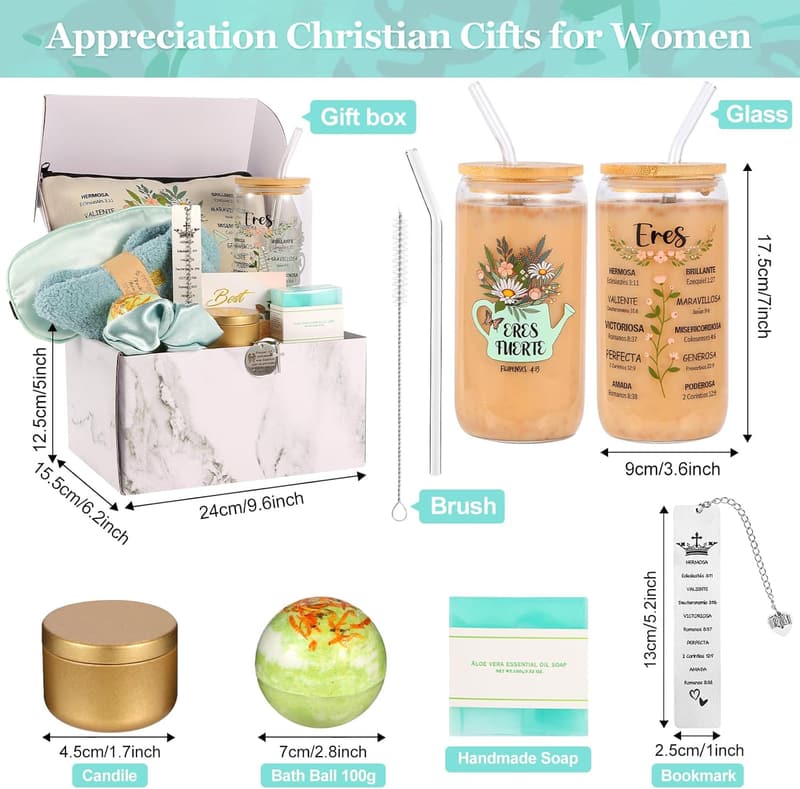 Inspirational Spanish Christian Gifts Box for Women