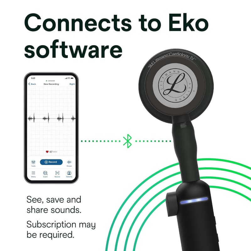 3M Littmann CORE Digital Stethoscope with 40x Amplification