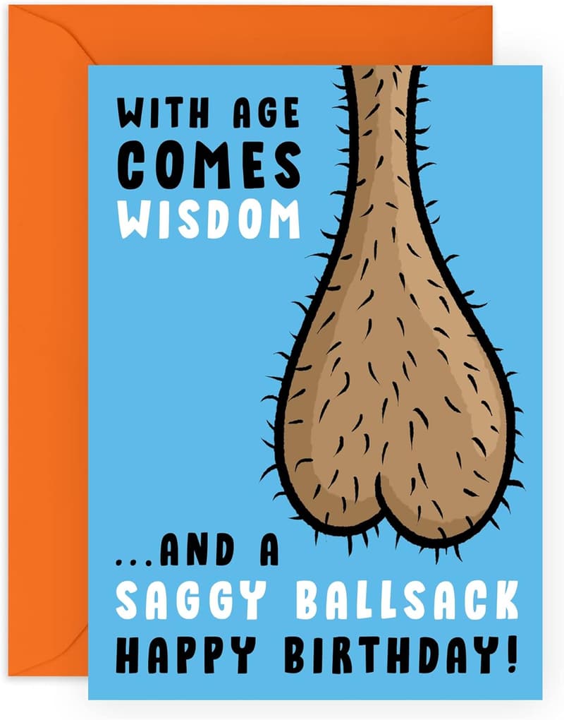 Funny Birthday Card for Men - Hilarious Gift for Him