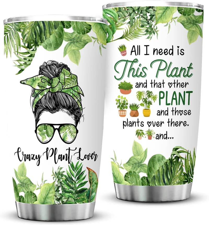 Plant Lover's 20 oz Insulated Travel Tumbler with Lid
